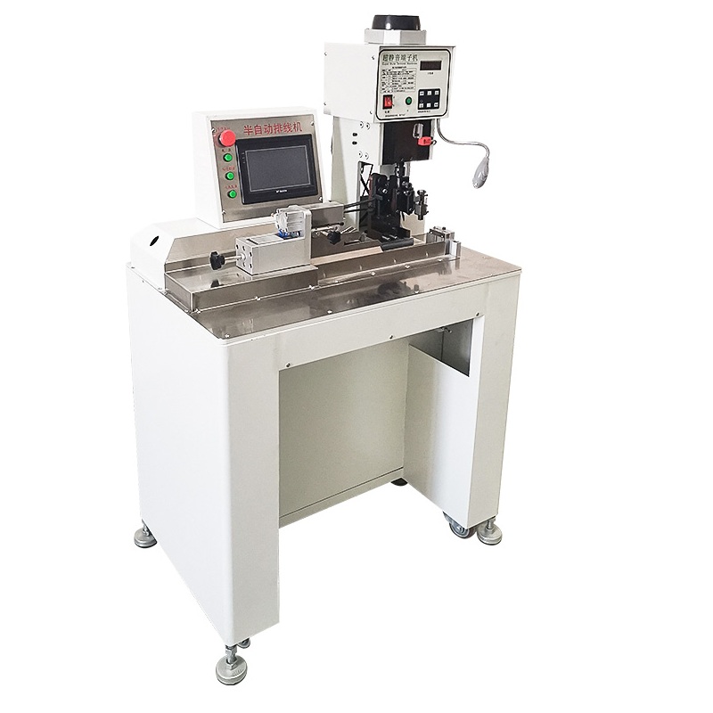 Semi Automatic Flat Ribbon Cable Stripping Crimping Machine HR-PX220S